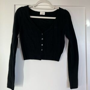 Wilfred Black Button-Down Santorini Top